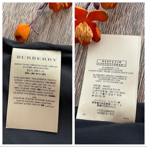 Burberry Black Wool Pencil Skirt - Picture 3 of 12